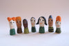Assorted Little Ladies hand-sculpted ceramic figures by Lili Todd
