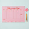 Weekly Planner Pad - Pink & Red