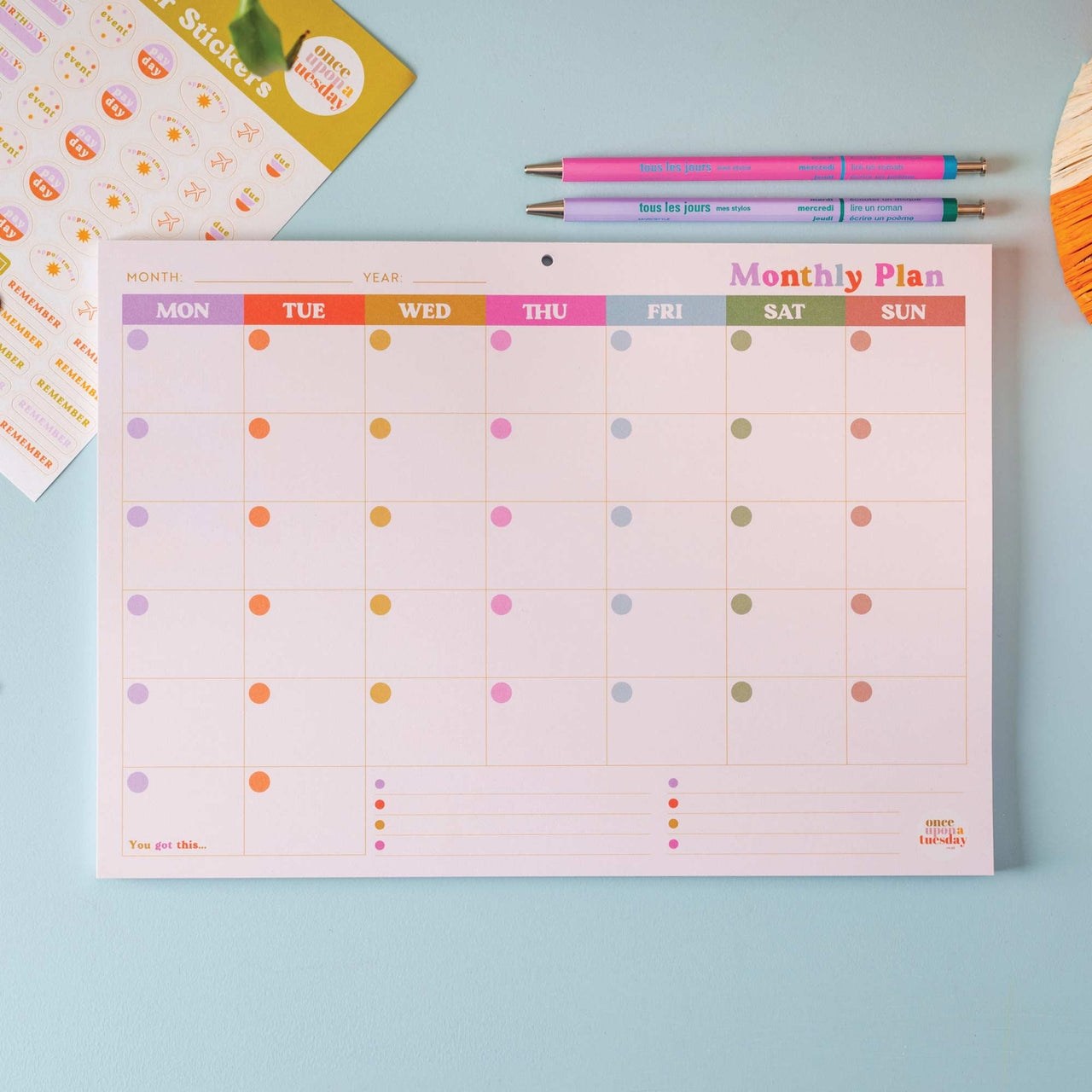 Monthly Planner Pad