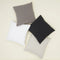 Simple Square Linen Pillow Light Grey