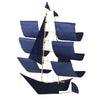 Sailing Ship Kite Indigo