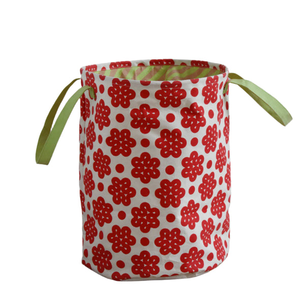 Canvas Laundry Hamper - Raspberry