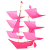Sailing Ship Kite Hot Pink