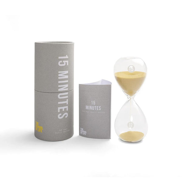 15 minutes sand hourglass 