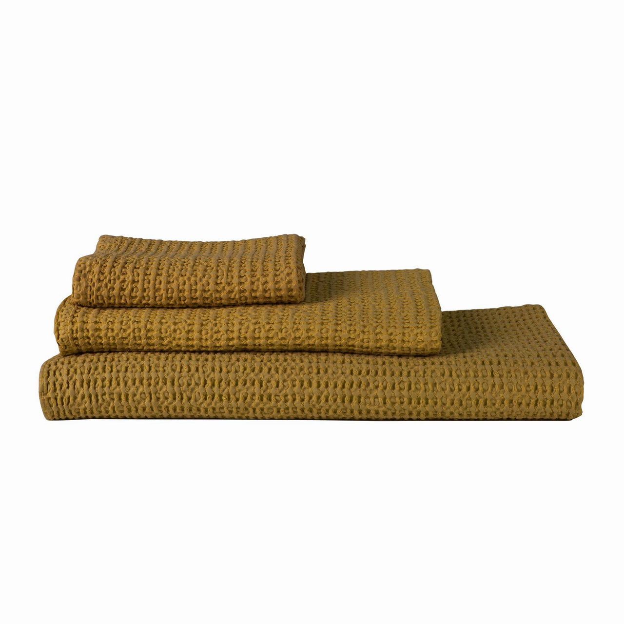 Simple Waffle Towels - Bronze