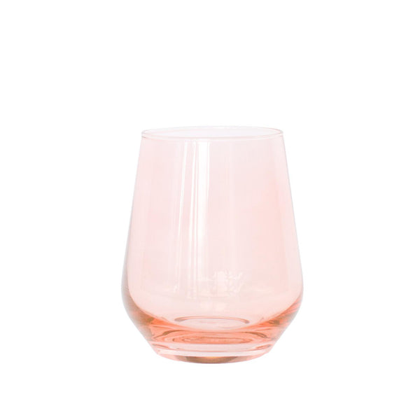 Stemless Glass - Blush Pink
