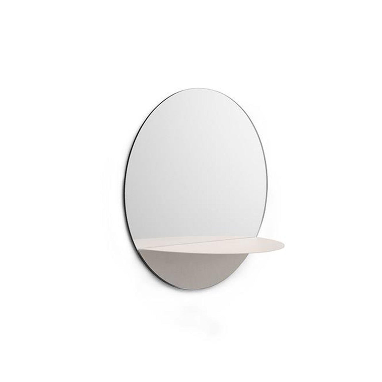 Horizon Mirror Round - White