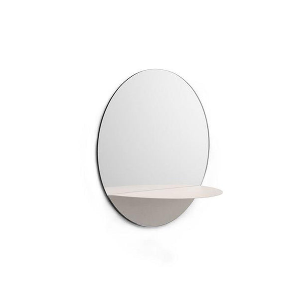 Horizon Mirror Round - White