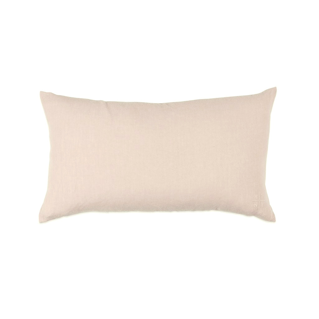 Simple Linen Bolster Pillow Petal