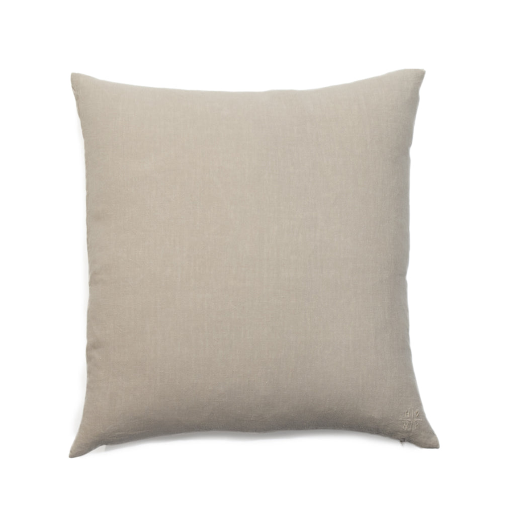 Simple Square Linen Pillow Flax