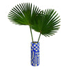 Hand Painted Klein Blue Collage Vase