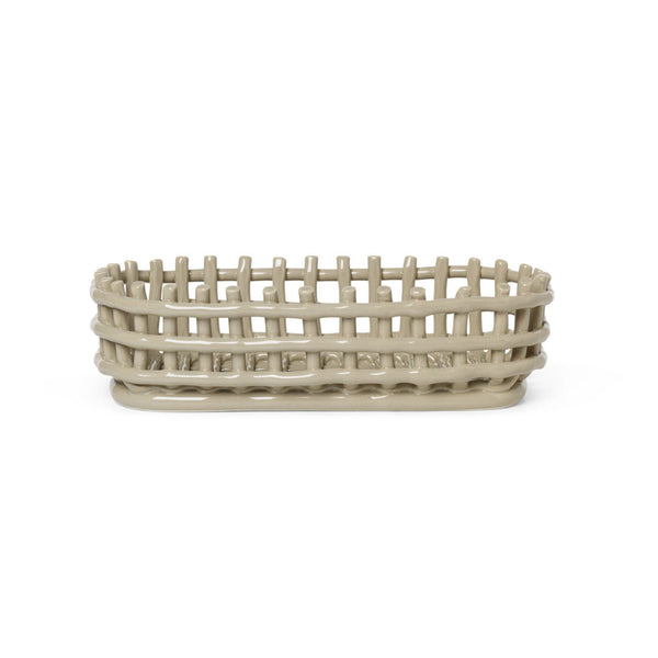 Ceramic Basket Oval