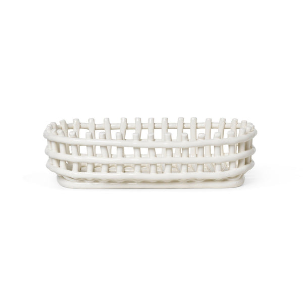 Ceramic Basket Oval