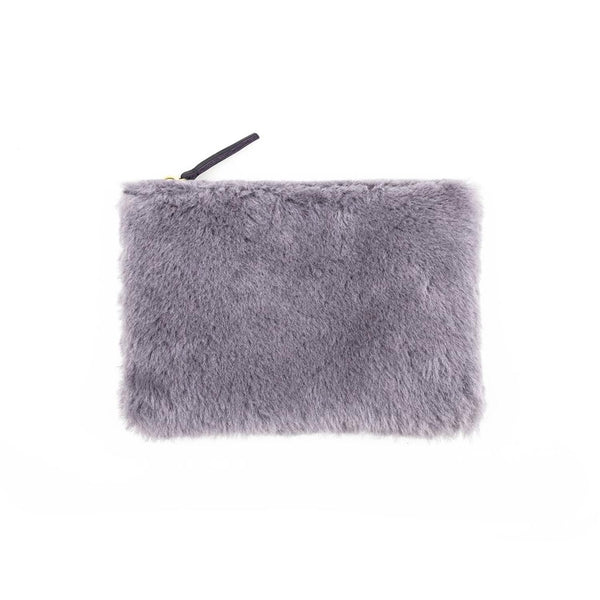 Phone Pouch - Lilac Shearling