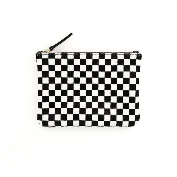 Phone Pouch - Checkered Cowhide
